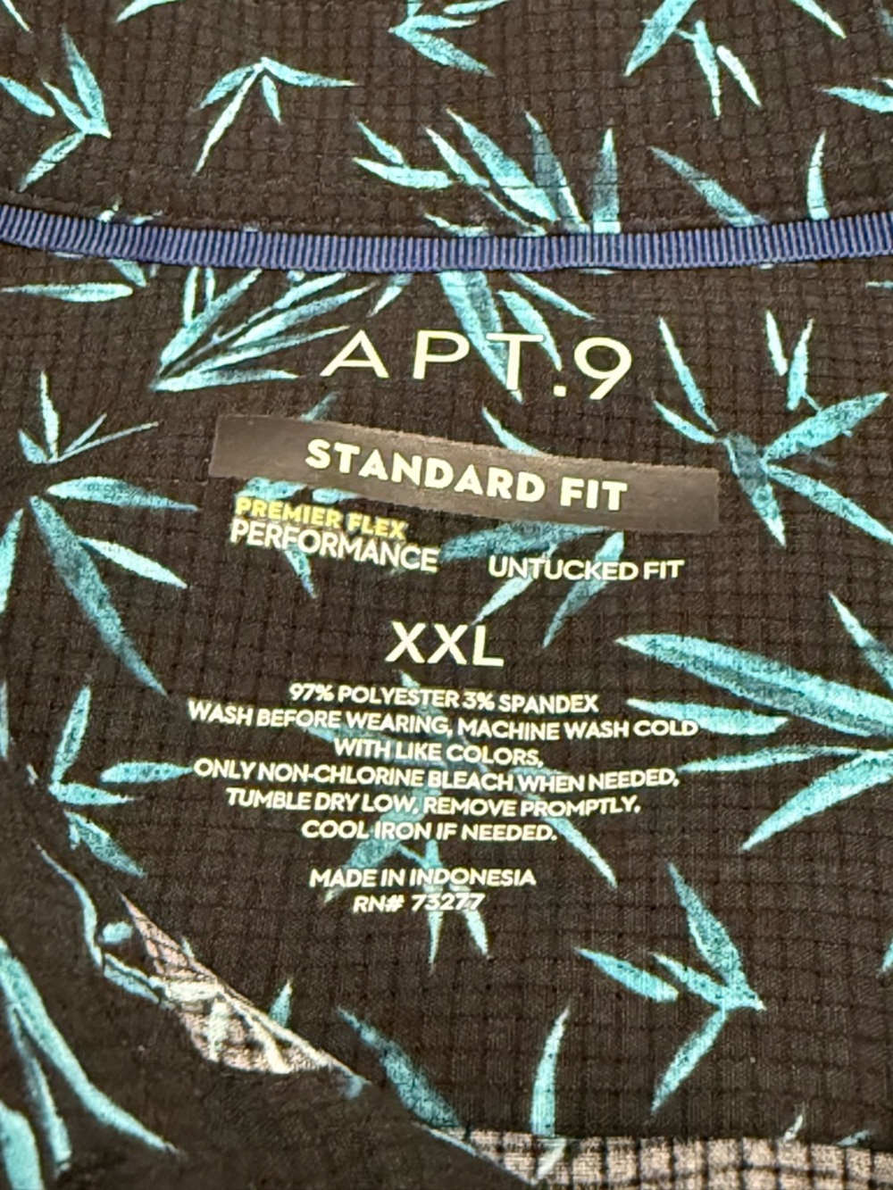Apt 9 Premier Flex Performance Shirt Untucked Fit Multiprint Lot of 2 Men’s XXL - Picture 2 of 9